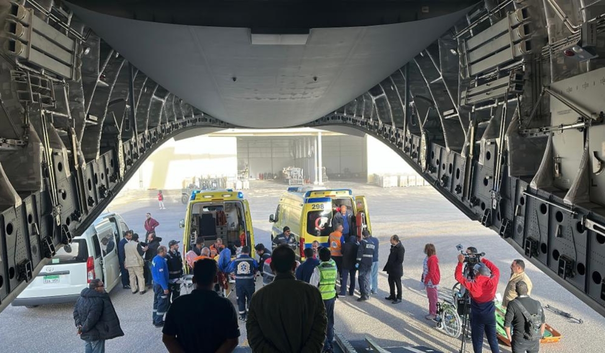 Two Qatari Planes Carrying 33 Tons Of Aid For Palestine Arrive In Egypts Al Arish